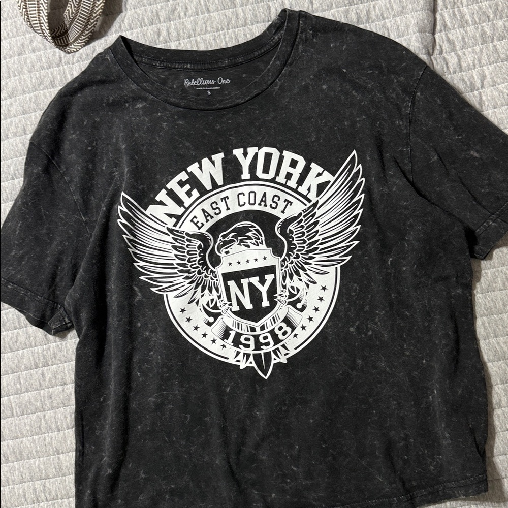 Rebellious One Black New York Graphic Tee